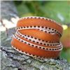 Order  Velvet Saddle Stitch Ribbon - Honey/Black